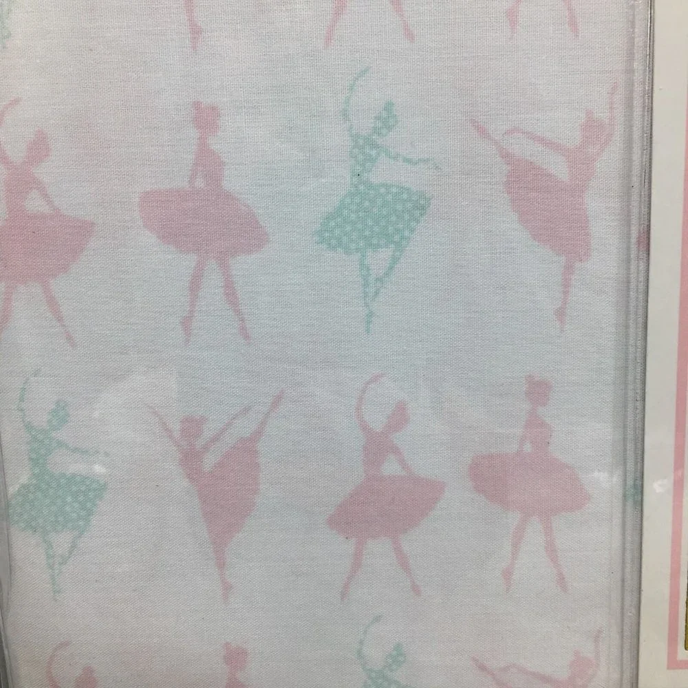 3pc Ballerina TWIN Sheet Pillowcase Set Dance Dancer Pink Aqua Turquoise Envogue